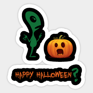 Halloween Alien Sticker